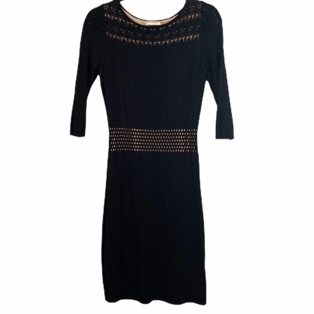 Calvin Klein Black Lace / Cut Out Detailing Sz M